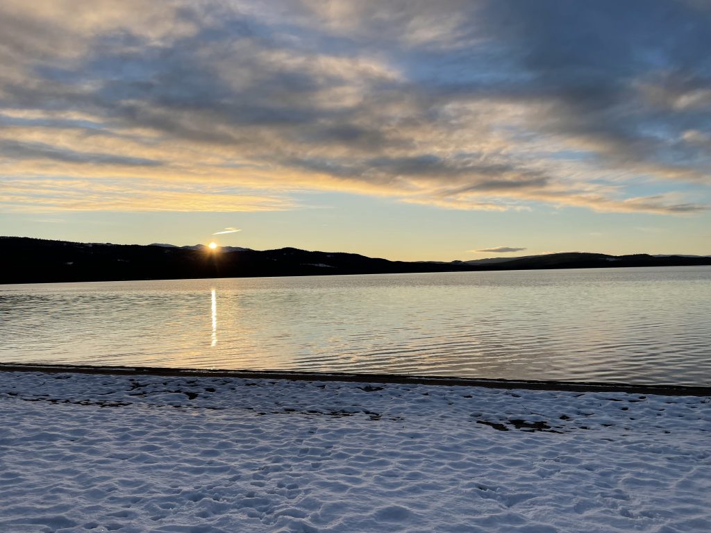 Solnedgång över Muruelva